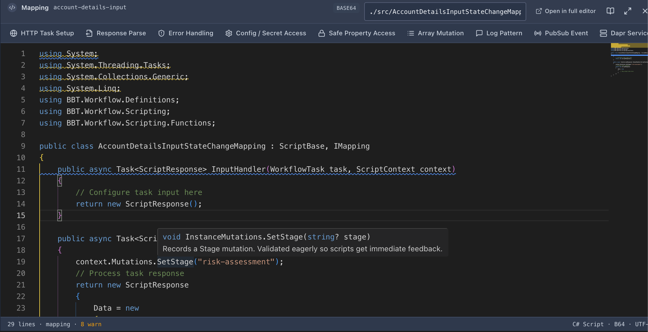 CSX Mapping Editor
