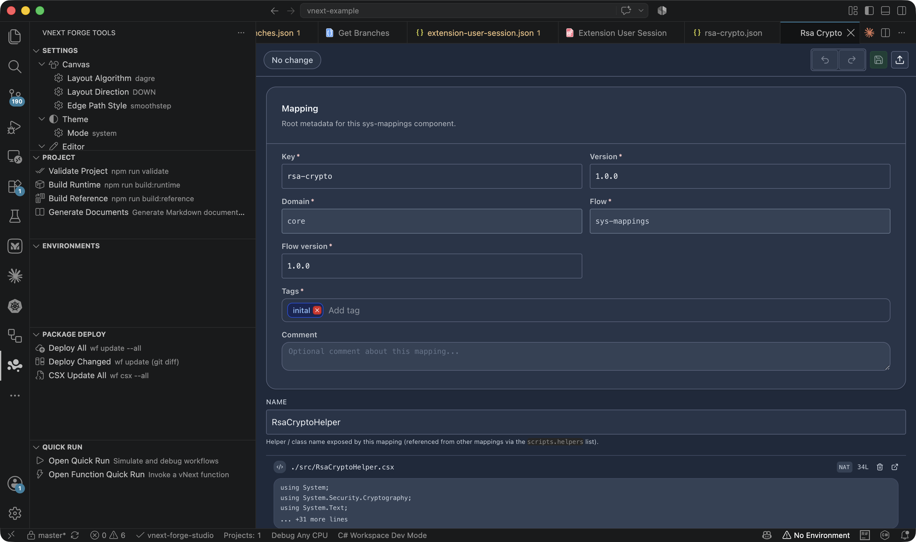 CSX Mapping Editor