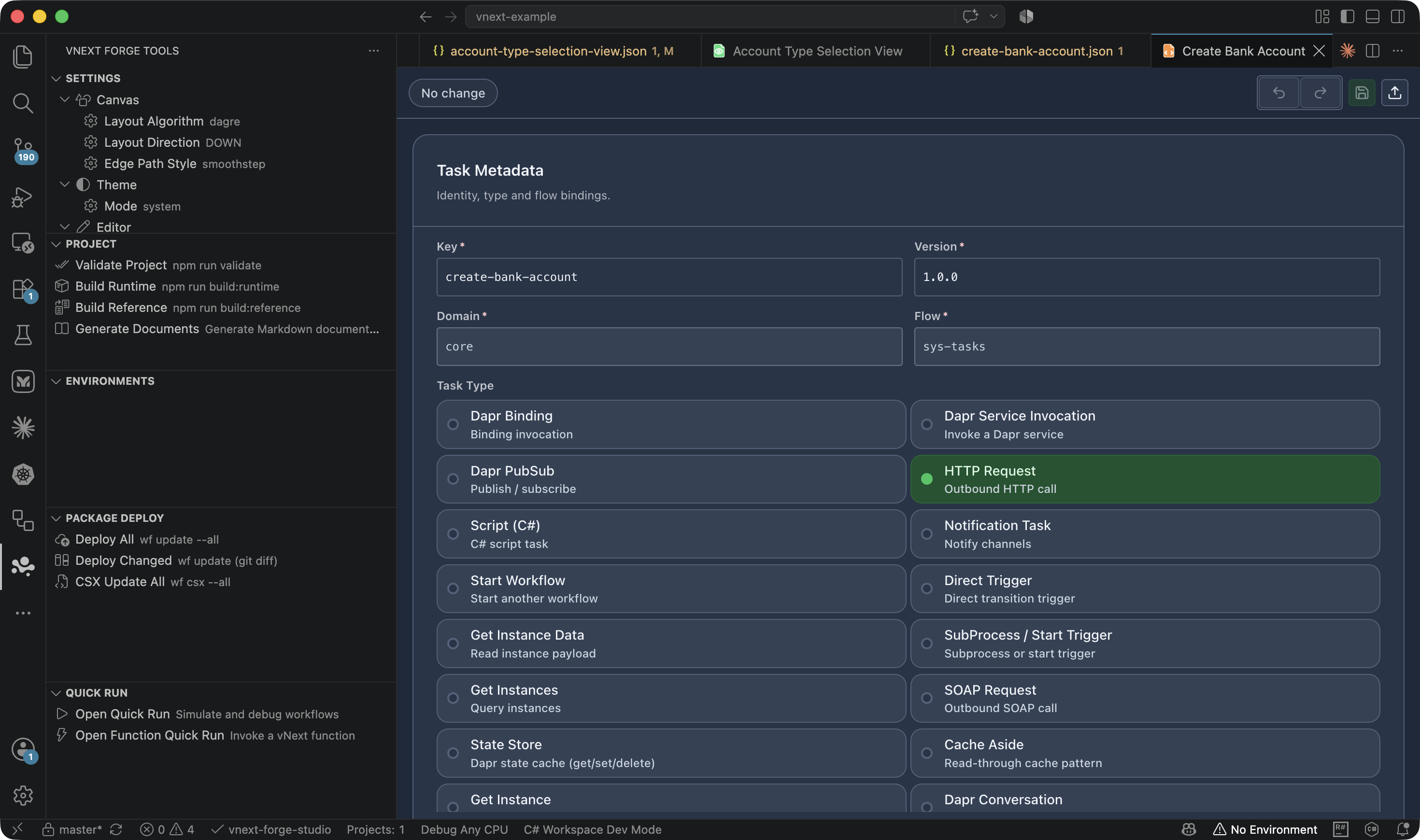 Task Editor
